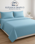 Lot de 2 Draps et 2 Taies – Design Élégant et Confort Assuré Pour Lit Deux Places