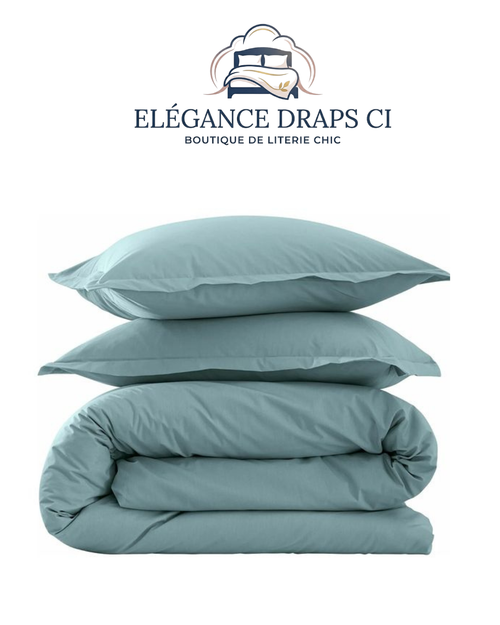 Lot de 2 Draps et 2 Taies – Design Élégant et Confort Assuré Pour Lit Deux Places