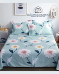 Lot de 2 Draps et 2 Taies – Design épuré et Confort Assuré Pour Lit trois Places